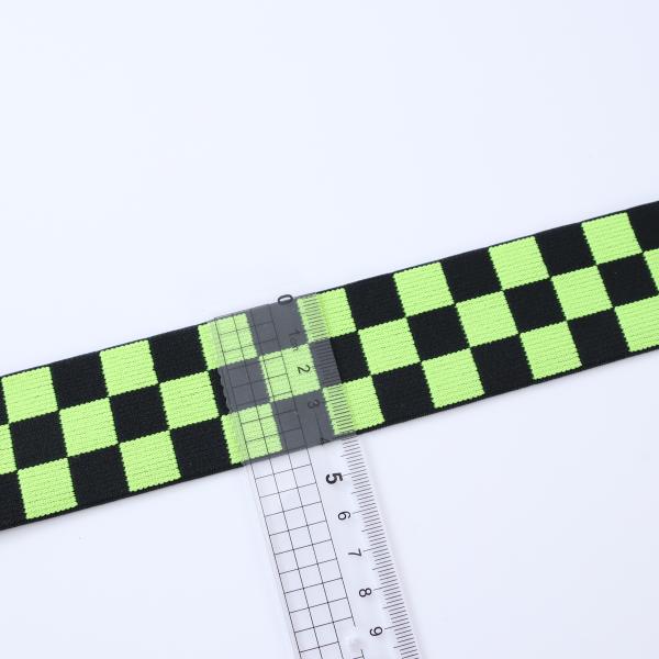 Custom jacquard nylon spandex knitted fitness elastic band gym webbing tape exercise