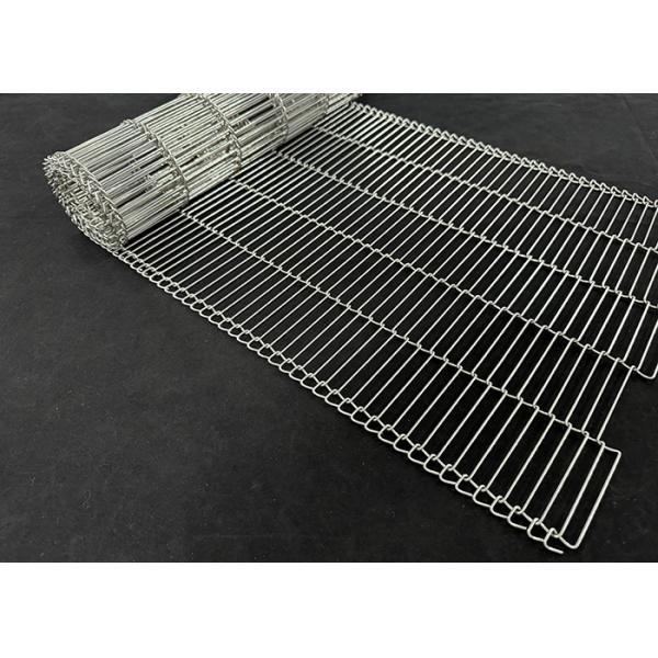 Stainless Steel Wire Mesh Flat Flex Conveyor Belt For Chocolate Coating