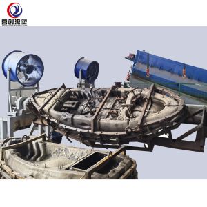 PE Plastic Rock And Roll Rotomoulding Machines /Boats Making Machine
