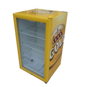 98LTable top Glass Door Mini Refrigerator with Compressor picnic refrigerator