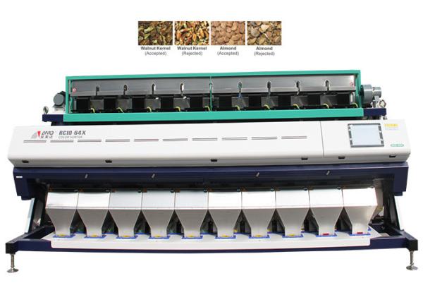 Quality Precise Solenoid Valve Peanut Color Sorter With Image Processing System for sale