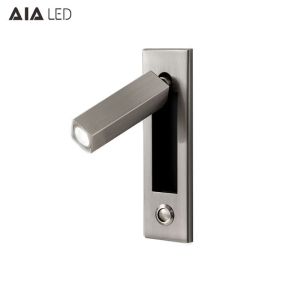 Contemporary adjustable modern wall reading light hotel recessed reading lamp