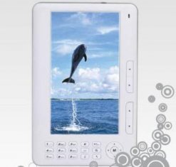7 inch portable electronic book reader E703W/B
