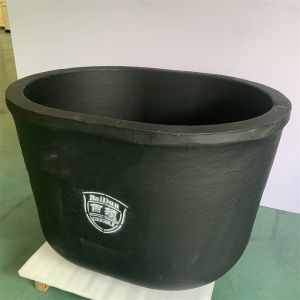 Melting Graphite Clay Crucible Cylindrical Chemical Resistant For Metallurgical