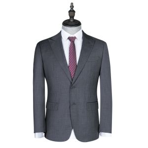 Regular Clothing Length Formal Men's Suits Woolen Slim Fit Single Breasted Suits