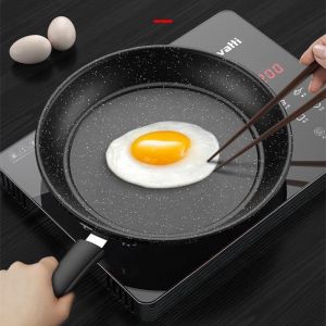 Factory Direct Sale Thickened Black Iron Cooking Frying Pan Medical Stone