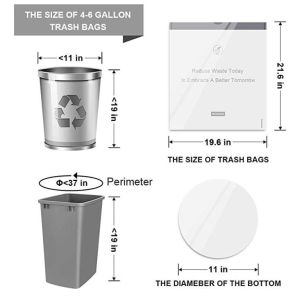 Drawstring Trash Bags On Roll Disposable Bag In Compostable, Eco-Friendly Roll