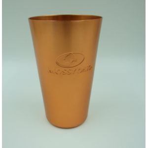 China 400ml Aluminium Drinking Cups Round Personalized Wine Tumbler on sale