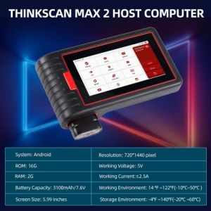 THINKCAR ThinkScan Max: Full-System Car Diagnostic Scanner with Lifetime Free
