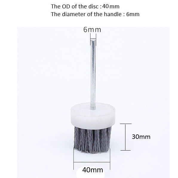 Wheel Hub Deburring Disc Flat End Brush With Spindle