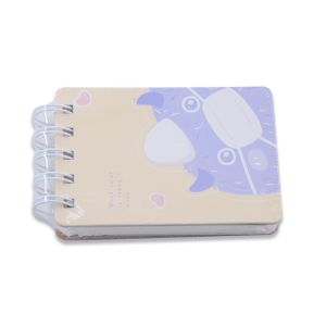 Mini Notebook with Cute Cartoon Print Customized Elastic Kawaii Student