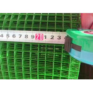 Green 25m Pvc Coated Wire Mesh Rolls Hardware Cloth With Straight Edge For