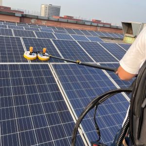 Multifit 5.5 Meters Telescopic Handle Solar Brush Motor Head for Home and