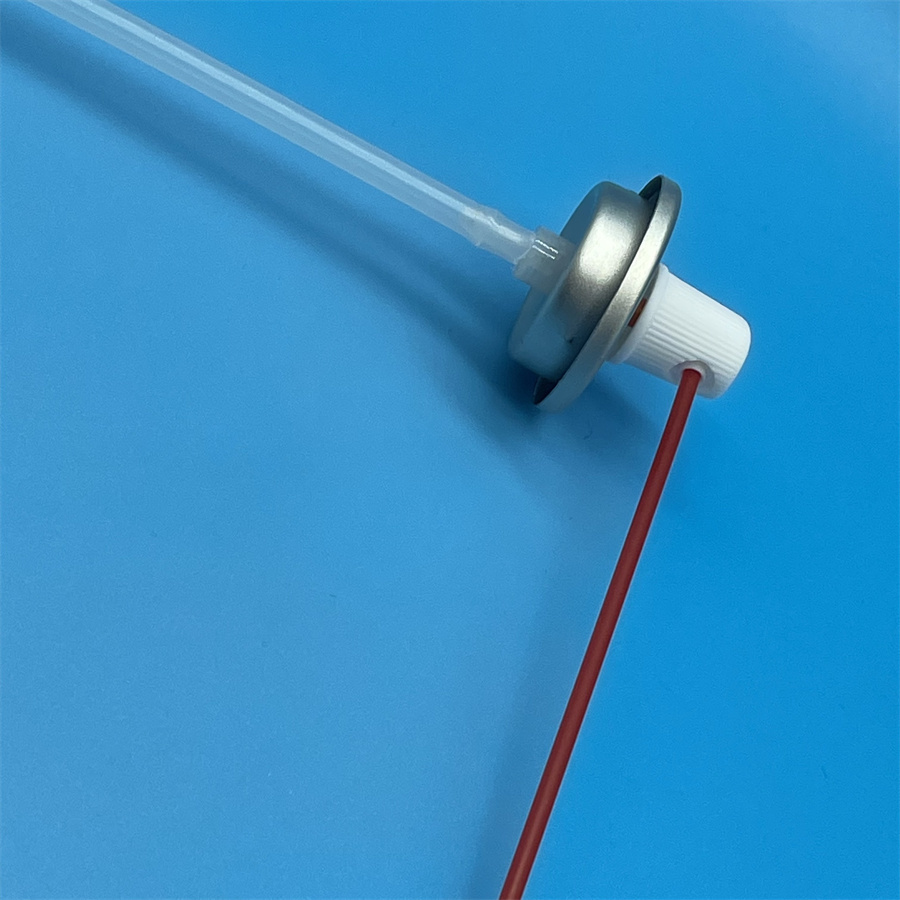 Carburetor cleaner nozzle showing detailed construction