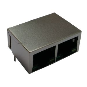 China ARJM12A2-811-AA-CW2 1x2 Port 8P8C RJ45 Jack Connector with 5G Base-T Magnetics on sale China ARJM12A2-811-AA-CW2 1x2 Port 8P8C RJ45 Jack Connector with 5G Base-T Magnetics on sale