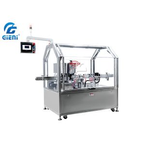SS304 Frame Rotary Lip Balm Bottom Labeling Machine PLC Control