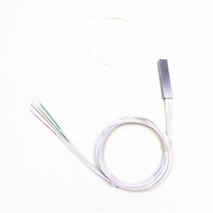 White 1x4 Fiber Splitter , Compact Design Gpon Optical Splitter Without