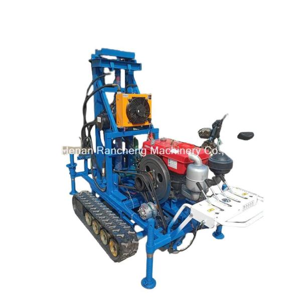 Quality Easy Operation RCS200C Rubber Crawler Portable Drilling Rig With 150m Depth 450mm Diameter for sale