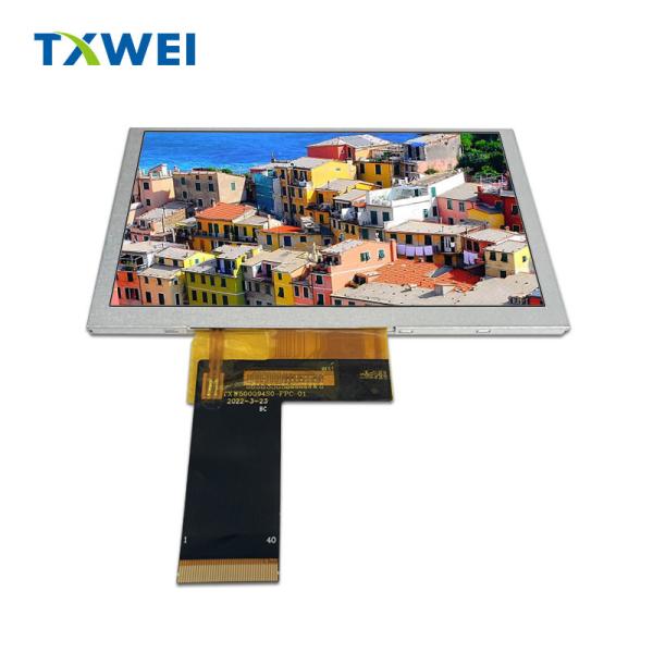 Quality 5-inch 800 * 480 Portable LCD Display Module Color Screen with 40-pin LCM Pin N Count Normally Black TFT LCD Screen for sale