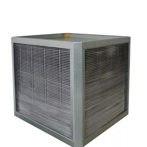 Titanium Air To Water Condenser 200mm Finned Tube Cross Flow Heat Exchanger