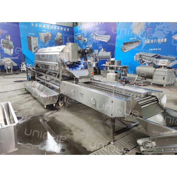 7890*1760*1800 mm Carrot Washing Machine Potato Brush Polishing Peeling Machine from UNK