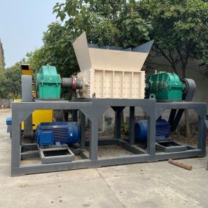 Easy Operation Double Shaft Waste Tyre Shredder Twin Shaft Aluminum Crusher