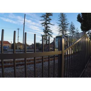 Steel Tubular Fencing 2.1m x 2.4m Rail 45mm*45mm Spacing 100mm Upright 30mm*30mm