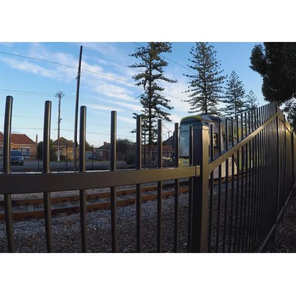 Steel Tubular Fencing 2.1m x 2.4m Rail 45mm*45mm Spacing 100mm Upright 30mm*30mm