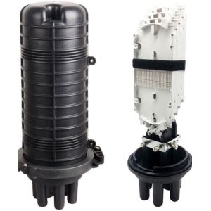 FTTH Dome Fiber Optic Splice Closure 48 96 144 192 Core 1 Inlet 4 Outlet
