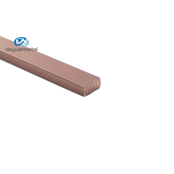 Quality ODM matt silver Aluminium Flat Bar Alu6063 T5 Extruded Rectangular for sale