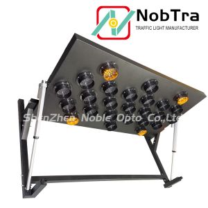 Road Maintenance Iron LED Arrow Board With Car Control Operation