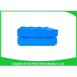 Stackable Plastic Pallet Boxes PP Material , Folding Plastic Crates Transport