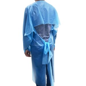 Water Repellent CPE Aprons , Disposable Plastic Aprons With Sleeves