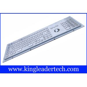 Rugged Metal Industrial Keyboard With Trackball 103 Function Keys And Number