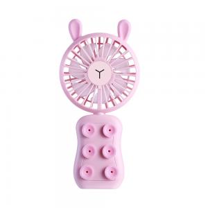 Mini Hand Held Rechargeable Battery Operated Fan With LED Light