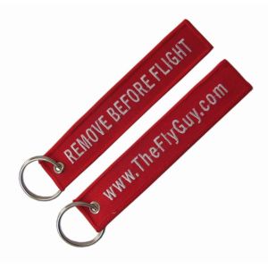 Attached 130*30MM Remove Before Flight Tag With Metal Ring