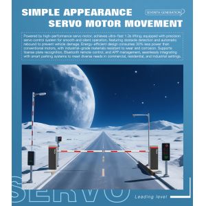 HCW Parking Barrier Gate with Cold Rolled Plate Adjustable Speed and All-Weather