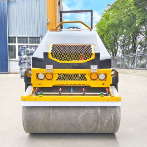 Free Shipping Euro5 EPA Double Drum Vibrating Compactor Road Roller Asphalt