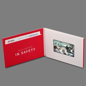 Custom Video Greeting Cards Lcd Brochure With Video Screen , 4.3"-10" Screen