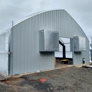 Width 8m-9m Automatic Blackout Greenhouse System With Rolling Blackout