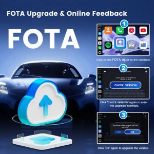 Android 15 CarPlay TBox Ultra Model Sim Card GPS Navigation 8+128G Wireless