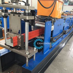 Galvanized Rain Gutter Profile Rollformer Machine With PLC Control
