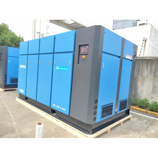 Power 7.5 KW To 355 KW Rotary Screw Air Compressor PLC Control System Air Cooled
