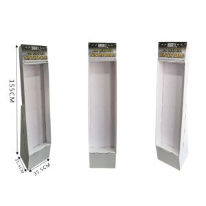 Customized Cardboard Funko Pop Display Lower With Plastic Hooks Hanger