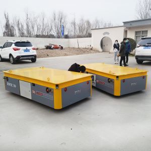 Battery Operated 5 Tons Mold Steerable Transfer Trolley PLC Control
