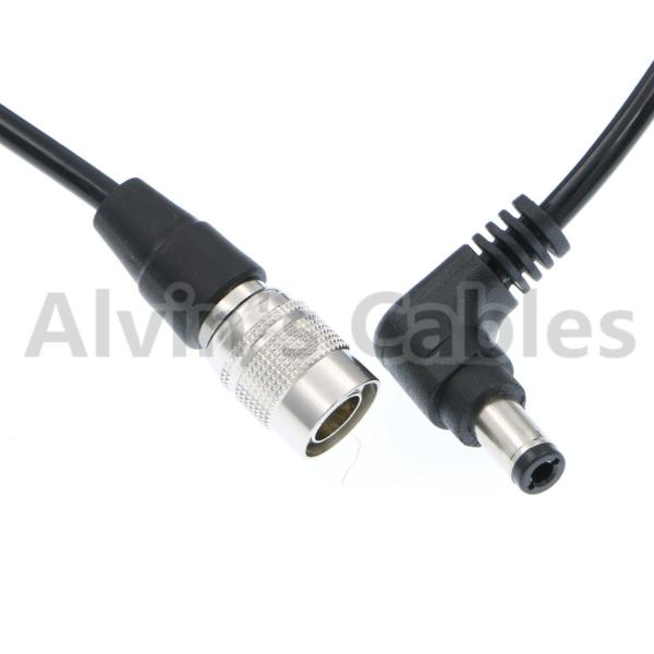 4 Pin Hirose Male to Right Angle DC Jack Power Cable for Sound Devices 633/644/688 Zoom F8 Blackmagic Cinema Camera 4K