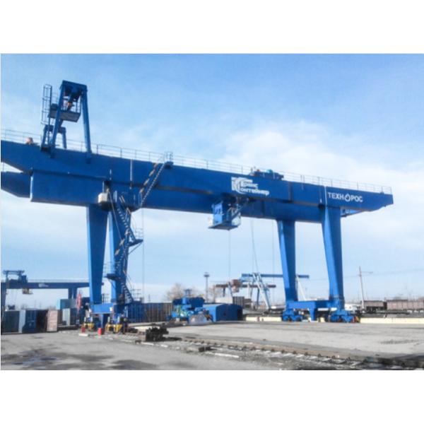 Cabin Control Span 35m Double Girder Gantry Crane With Semi Goliath Hook