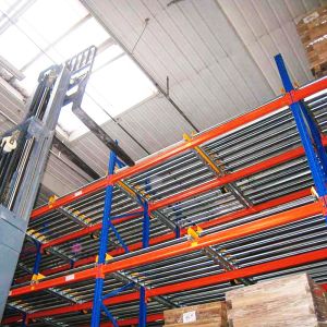 Gravity racking Pallet flow rack