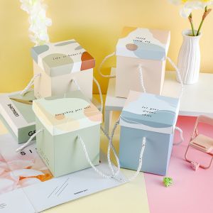 Surprise Portable Printed Mailer Boxes Christmas Apple Box 9.8 X 9.8 X 10cm