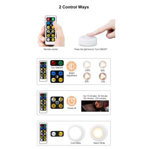 Modern 61x26mm 0.5w Remote Control Under Cabinet Light